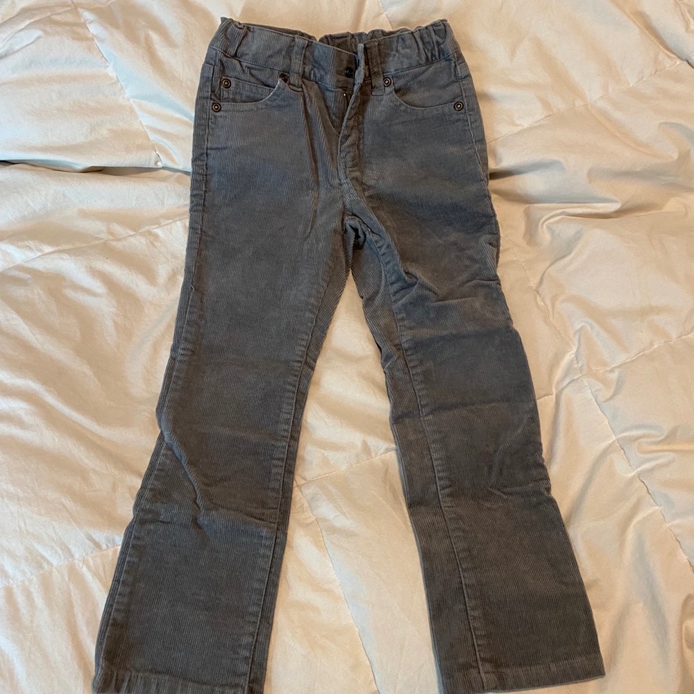 Janie & Jack size 5 gray corduroy pants